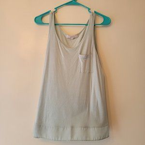 Loft, Light Blue Tank with Pocket, Size M